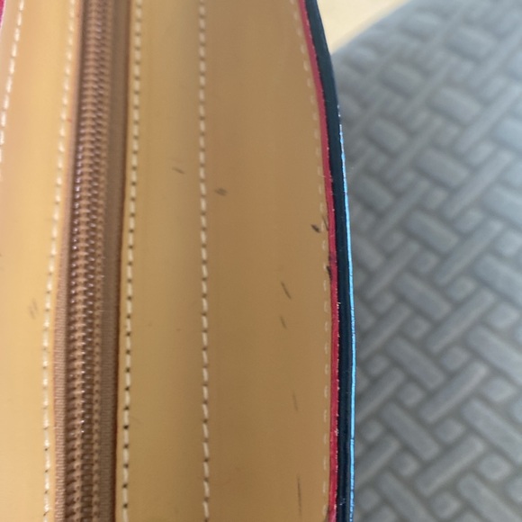 Arcadia Black Patent Leather Large Tote Travel Weekender Bag - Picture 8 of 9